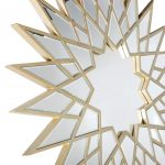 Homeroots - 34" Gold Sunburst Metal Framed Accent Mirror - Image 7