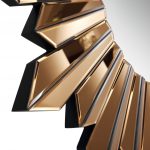 Homeroots - 39" Gold Sunburst Glass Framed Accent Mirror - Image 7