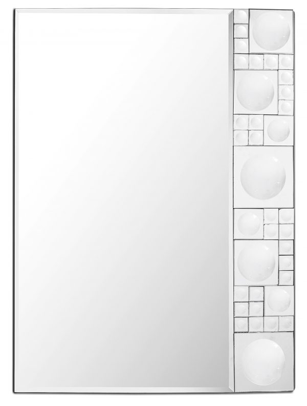 Homeroots - 38" Clear Glass Framed Accent Mirror - Image 1