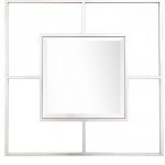 Homeroots - 32" Silver Square Metal Framed Accent Mirror - Image 6