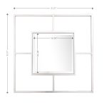 Homeroots - 32" Silver Square Metal Framed Accent Mirror - Image 7