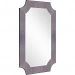Homeroots - 35" Gray Novelty Glass Framed Accent Mirror - Image 2