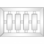 Homeroots - 24" Clear Glass Framed Accent Mirror