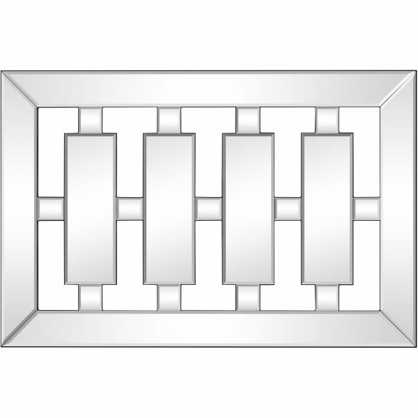 Homeroots - 24" Clear Glass Framed Accent Mirror - Image 1