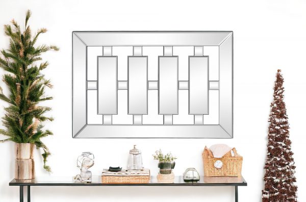 Homeroots - 24" Clear Glass Framed Accent Mirror - Image 2