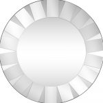 Homeroots - 30" Clear Round Glass Framed Accent Mirror - Image 7