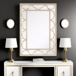 Homeroots - 44" Champagne Metal Framed Accent Mirror - Image 8
