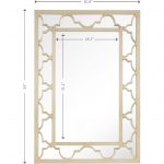 Homeroots - 44" Champagne Metal Framed Accent Mirror - Image 7