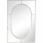 Homeroots - 48" Silver Metal Framed Accent Mirror