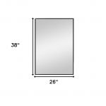 Homeroots - 38" Black Metal Framed Accent Mirror - Image 6