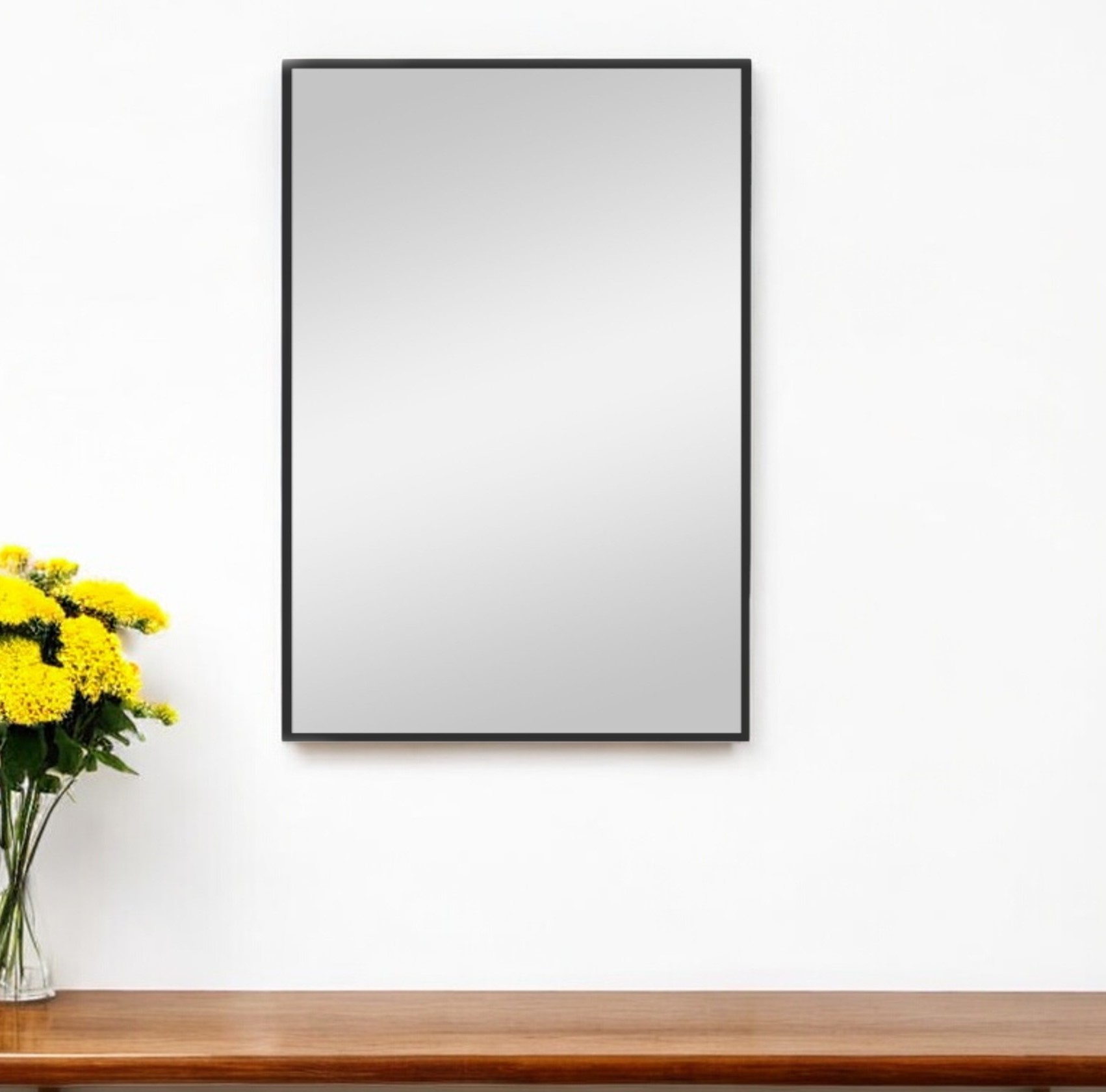 397142_14_eyQDXZ32 Homeroots - 38" Black Metal Framed Accent Mirror - Image 1