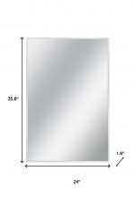 Homeroots - 36" Silver Metal Accent Mirror - Image 6