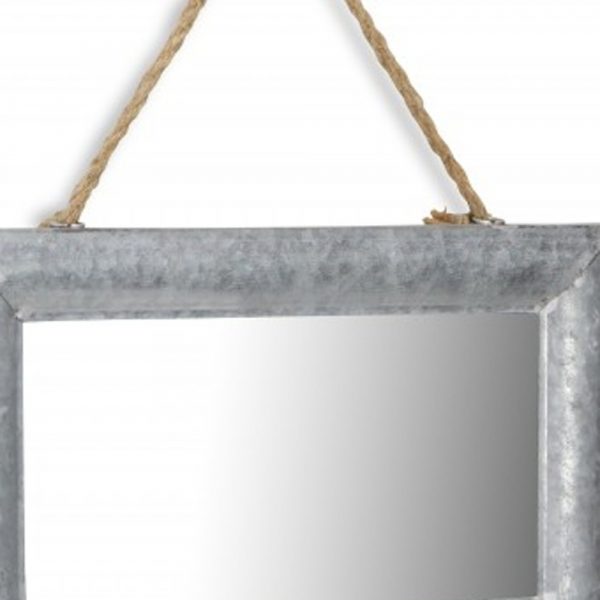 Homeroots - 9" Silver Metal Framed Accent Mirror - Image 8