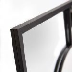 Homeroots - 24" Graphite Square Metal Framed Accent Mirror - Image 5