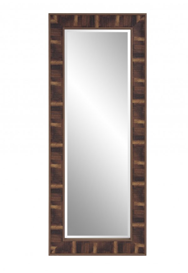 Homeroots - 60" Gray Plastic Framed Full Length Hanging Mirror - Image 1