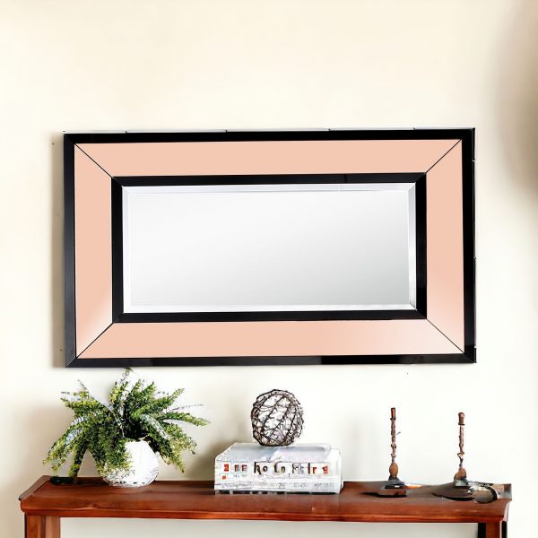 Homeroots - 26" Rose Gold Wood Framed Accent Mirror - Image 2