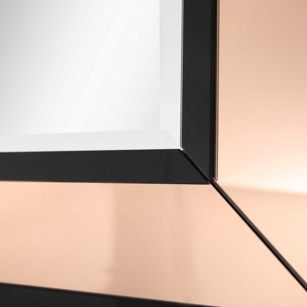 Homeroots - 26" Rose Gold Wood Framed Accent Mirror - Image 9