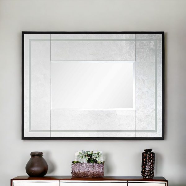 Homeroots - 32" Silver Wood Framed Accent Mirror - Image 2