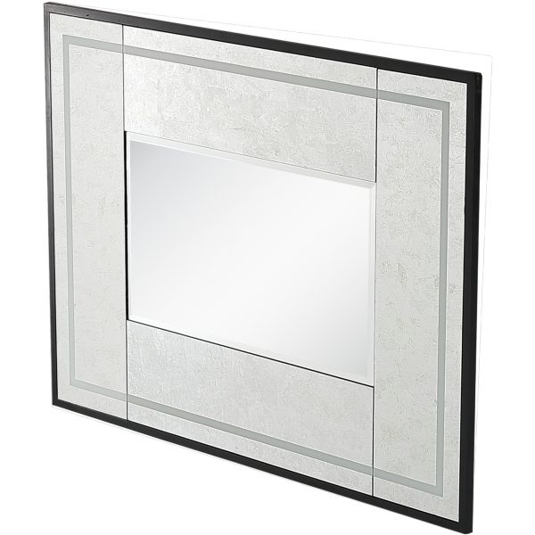 Homeroots - 32" Silver Wood Framed Accent Mirror - Image 4