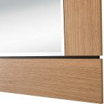 Homeroots - 35" Brown Square Accent Wood Mirror - Image 8