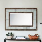 Homeroots - 32" Brown Wood Framed Accent Mirror - Image 2