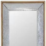Homeroots - 84" Gray Brown Metal and Wood Framed Leaning Accent Mirror - Image 4