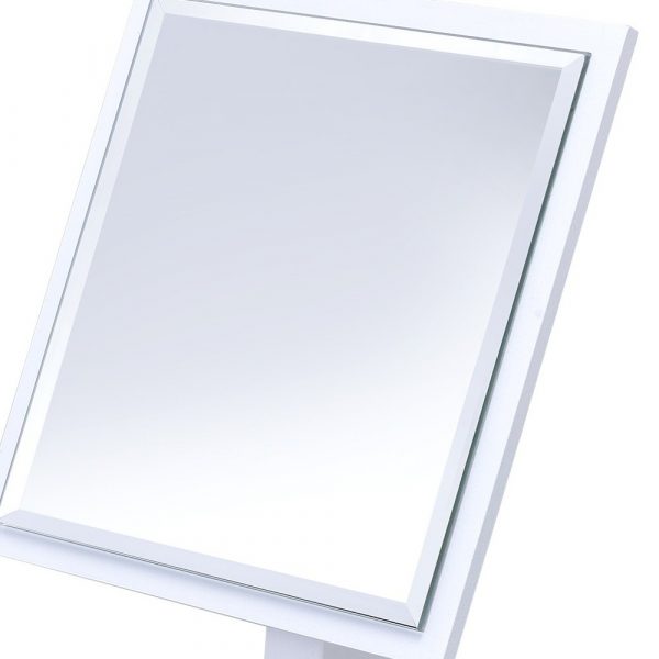 Homeroots - White Rectangle Makeup Shaving Tabletop Mirror - Image 3