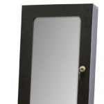 Homeroots - Brown Rectangle Cheval Standing Mirror - Image 4