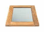 Homeroots - 15" Brown Solid Wood Framed Accent Mirror - Image 4