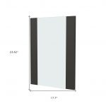 Homeroots - 24" Black Wood Framed Bathroom Vanity Mirror - Image 8