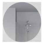 Homeroots - 24" Clear Square Framed Bathroom Over Vanity Mirror
