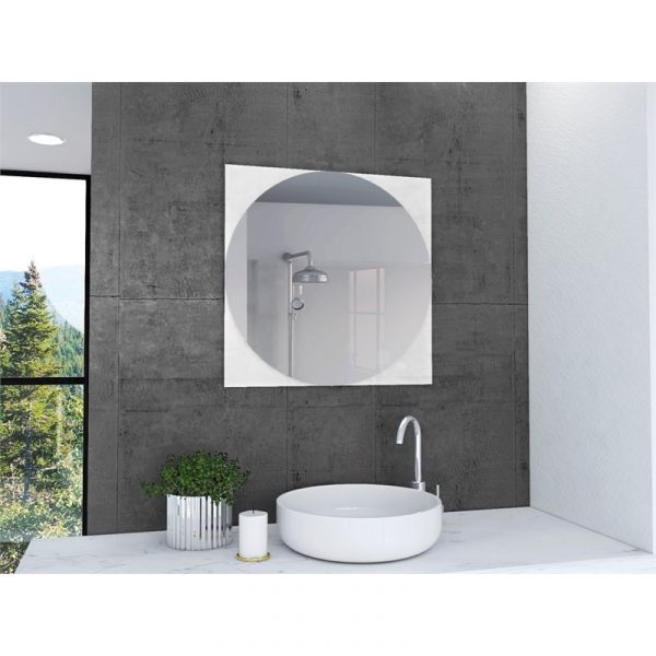 Homeroots - 24" Clear Square Framed Bathroom Over Vanity Mirror - Image 8