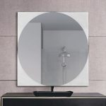 Homeroots - 24" Clear Square Framed Bathroom Over Vanity Mirror - Image 2