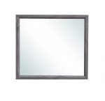Homeroots - 35" Dark Gray Wood Framed Accent Mirror - Image 2