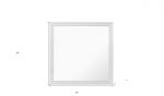 Homeroots - 38" White Square Wood Framed Accent Mirror - Image 5