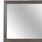 Homeroots - 37" Gray Wood Framed Accent Mirror - Image 5
