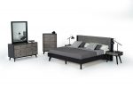 Homeroots - 40" Black Ash Veneer Rectangle Wall Mounted Dresser Mirror Engineered Wood Framed - Image 4
