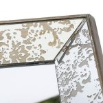 Homeroots - 12" Silver Metal Framed Antiqued Glass Accent Mirror - Image 5