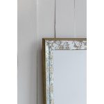 Homeroots - 12" Silver Metal Framed Antiqued Glass Accent Mirror - Image 8