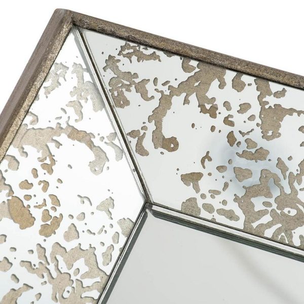 Homeroots - 20" Silver Glass Framed Accent Mirror - Image 6
