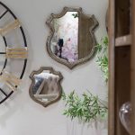 Homeroots - 24" Distressed Metallic Crest Shape Wall Mounted Accent Mirror Framed - Image 7