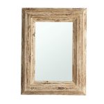 Homeroots - 39" Natural Distressed Wood Framed Accent Mirror - Image 2