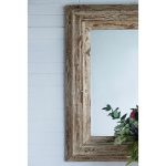 Homeroots - 39" Natural Distressed Wood Framed Accent Mirror - Image 6