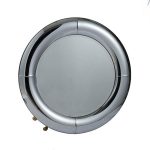 Homeroots - 32" Silver Round Curved Frame Accent Mirror - Image 2