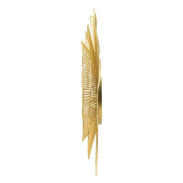 Homeroots - 27" Gold Floral Sunburst Iron Framed Accent Mirror - Image 4