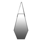 Homeroots - 32" Black Hexagon Wood Framed Accent Mirror - Image 2