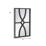 Homeroots - Set of Two Black Wood Framed Accent Mirror - Image 6