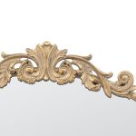 Homeroots - 39" Gold Crowned Top Iron Framed Accent Mirror - Image 5