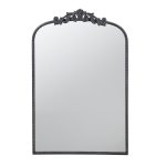 Homeroots - 36" Black Arch Iron Framed Accent Mirror - Image 2