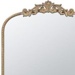Homeroots - 42" Gold Arch Iron Framed Accent Mirror - Image 3